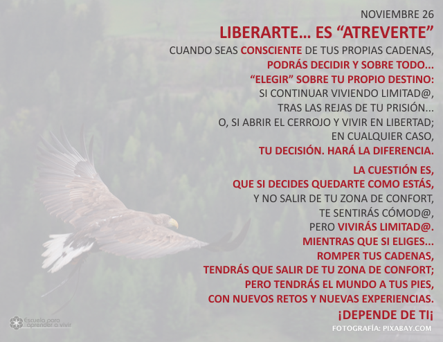 Liberarte... es atreverte